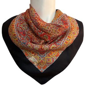 Liberty of London Silk Scarf – Paisley & Persian-Inspired Print – Made in 🇬🇧